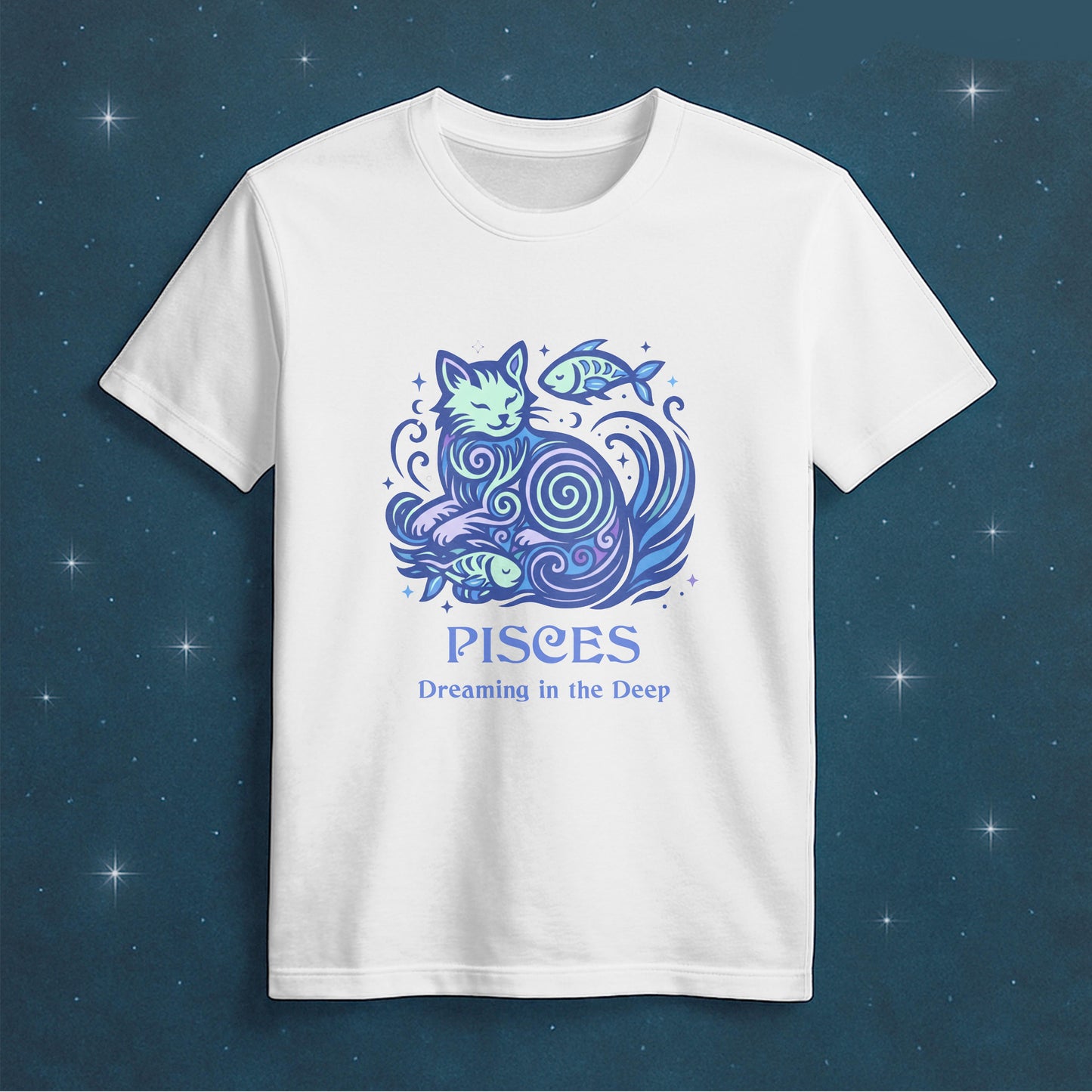 Virgo Zodiac Cat T-Shirt — Virgo Astrological Sign with Cat Graphic