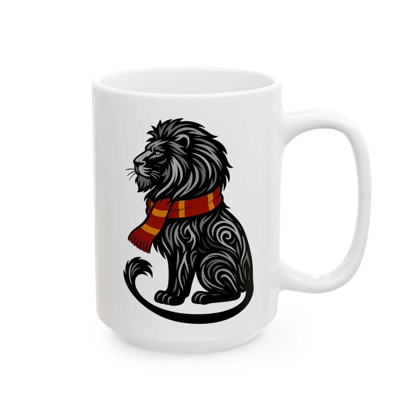 Gryffin-Lion House Mug | Wizard Coffee Cup 11 or 15 oz