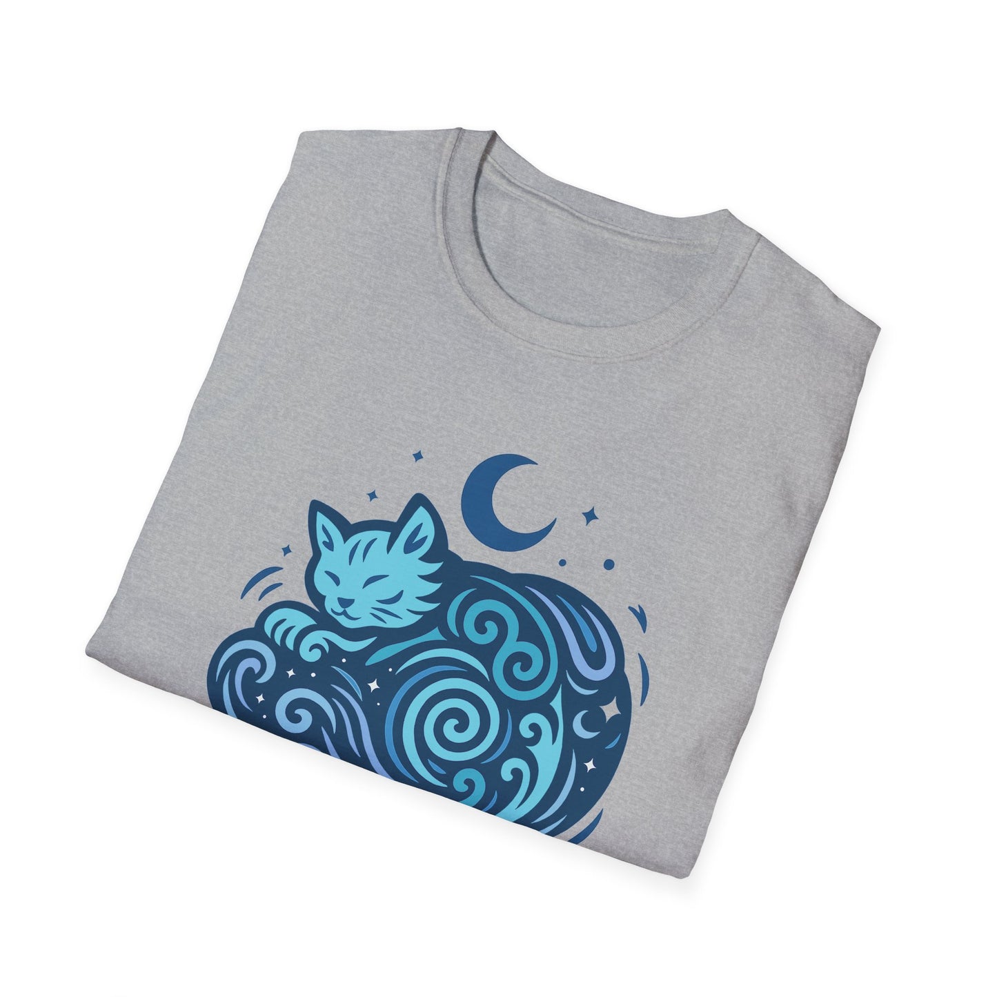 Cancer Zodiac Cat T-Shirt — Cancer Astrological Sign with Cat Graphic