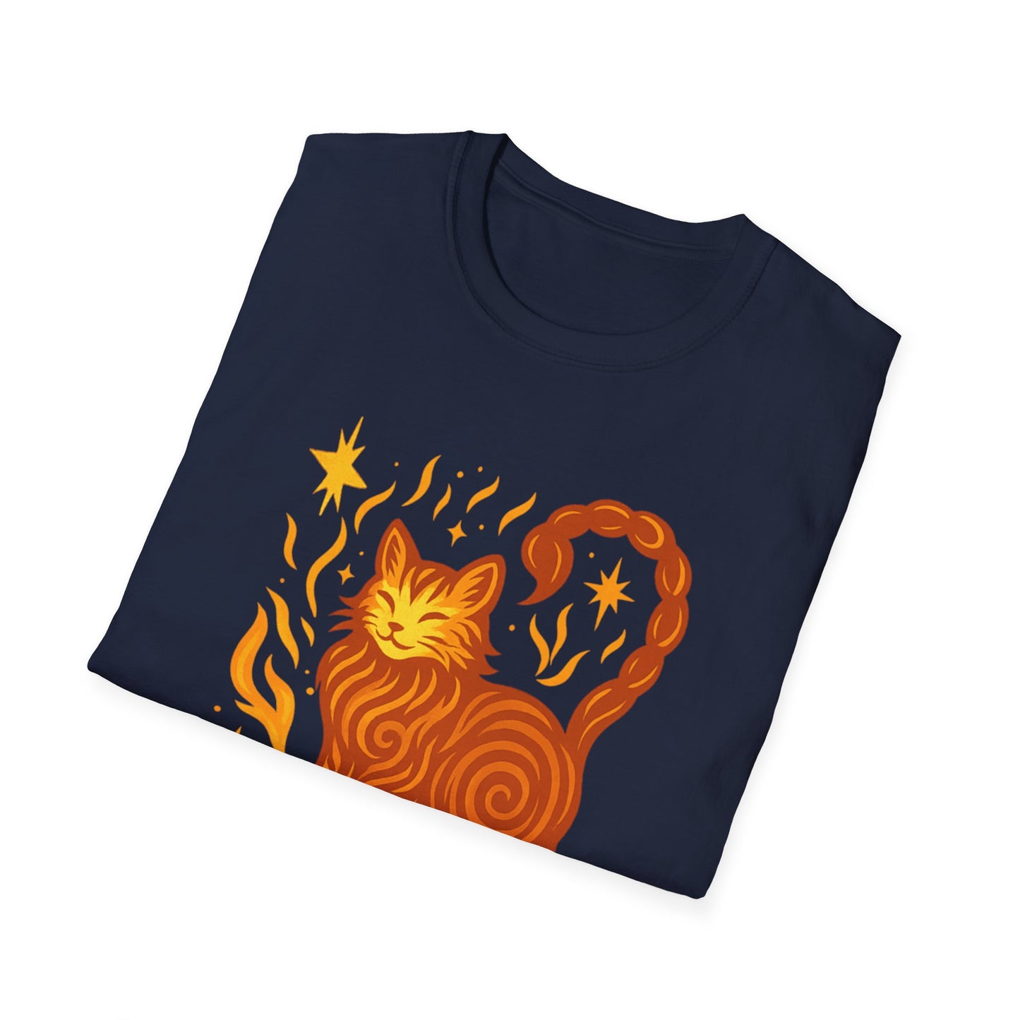 Scorpio Zodiac Cat T-Shirt — Scorpio Astrological Sign with Cat Graphic