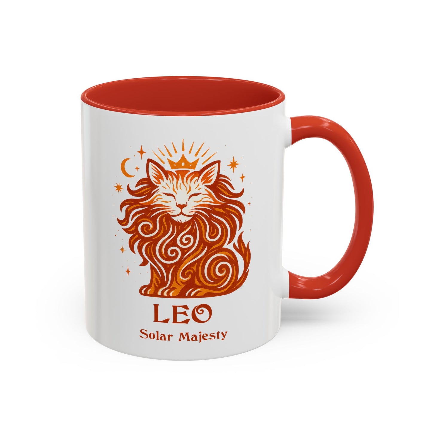 Leo Zodiac Cat Mug - Color Pop | Astrological Sign Coffee Cup 11 or 15 oz