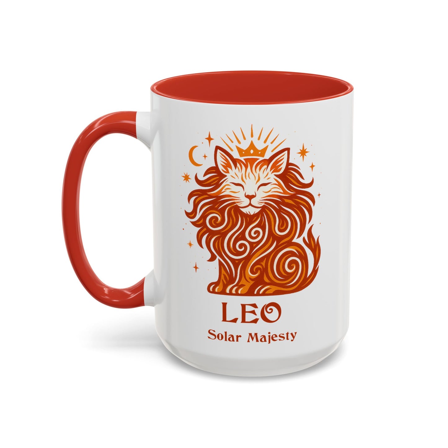 Leo Zodiac Cat Mug - Color Pop | Astrological Sign Coffee Cup 11 or 15 oz