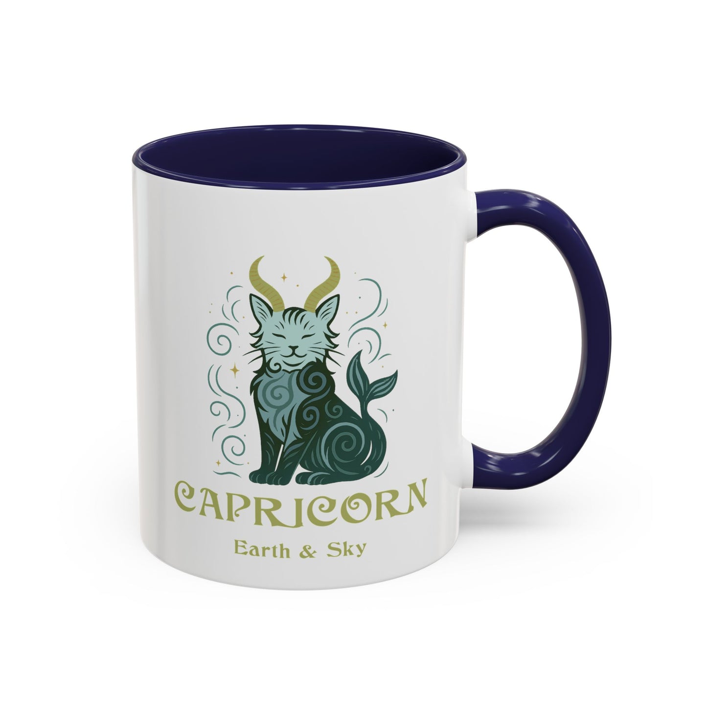Capricorn Zodiac Cat Mug - Color Pop | Astrological Sign Coffee Cup 11 or 15 oz