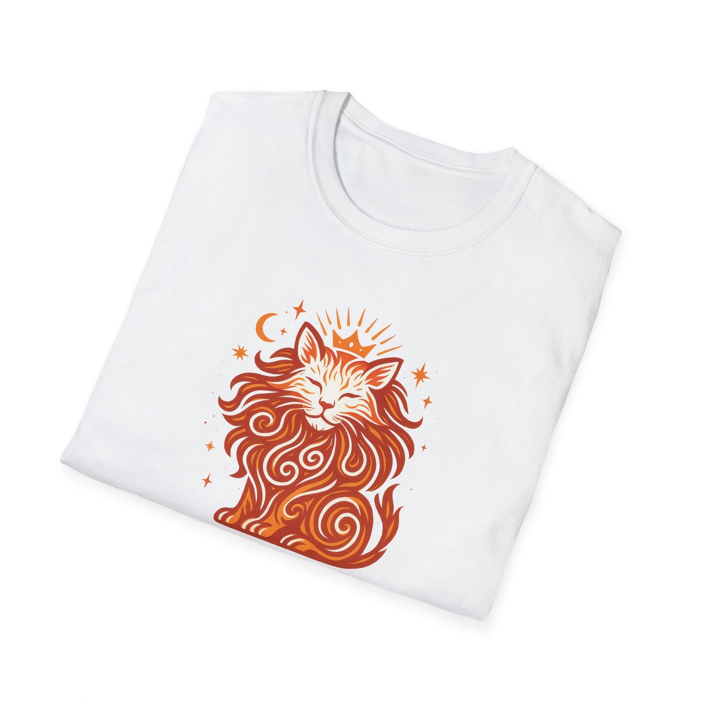 Leo Zodiac Cat T-Shirt — Leo Astrological Sign with Cat Graphic