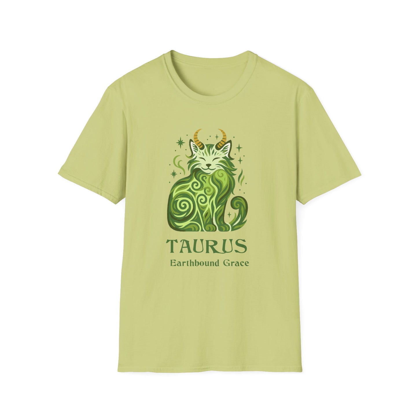 Taurus Zodiac Cat T-Shirt — Taurus Astrological Sign with Cat Graphic