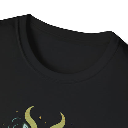 Capricorn Zodiac Cat T-Shirt — Capricorn Astrological Sign with Cat Graphic