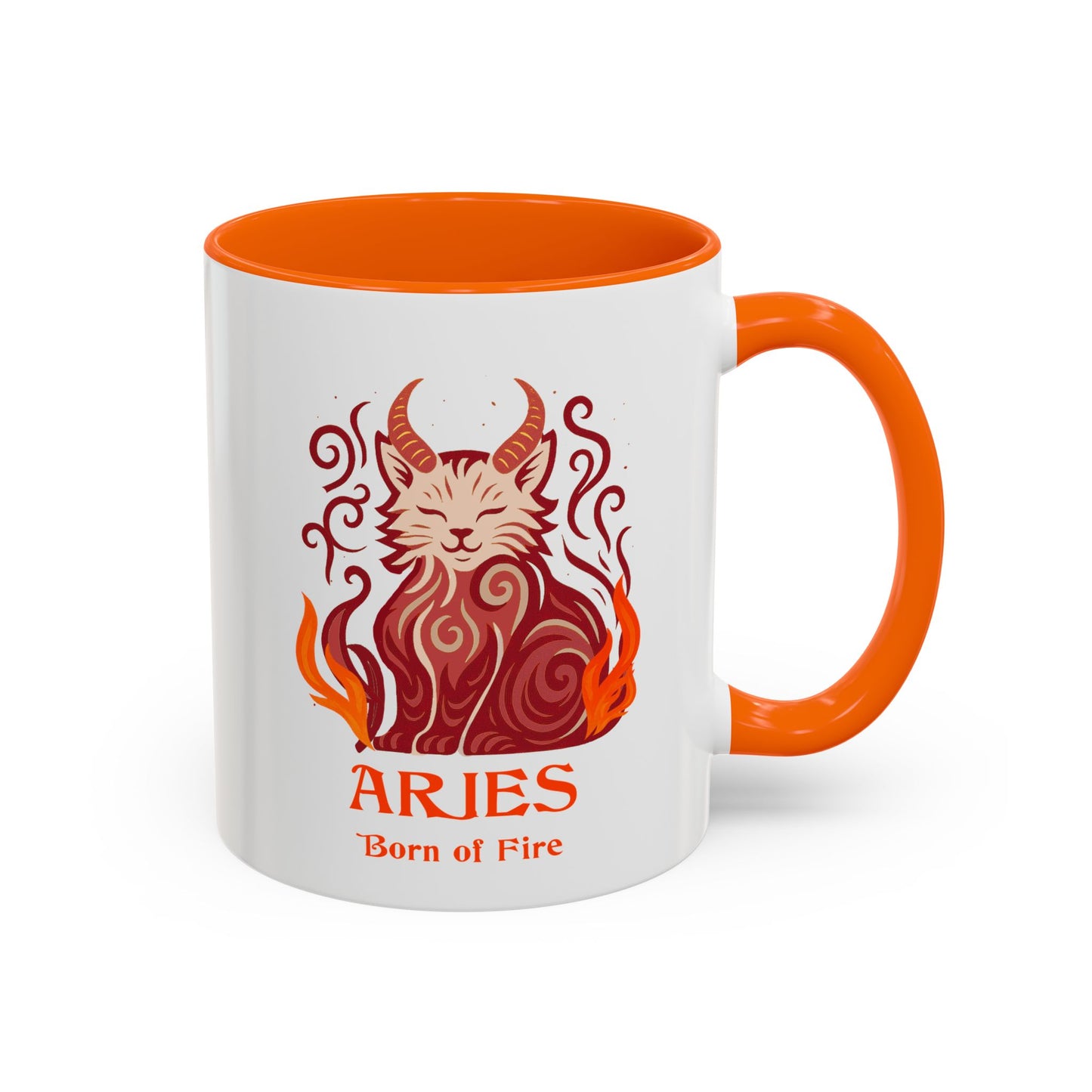 Aries Zodiac Cat Mug - Color Pop | Astrological Sign Coffee Cup 11 or 15 oz