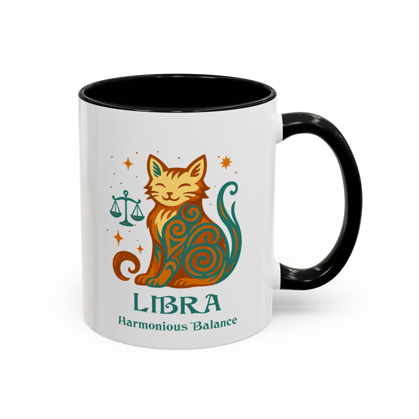 Libra Zodiac Cat Mug - Color Pop | Astrological Sign Coffee Cup 11 or 15 oz