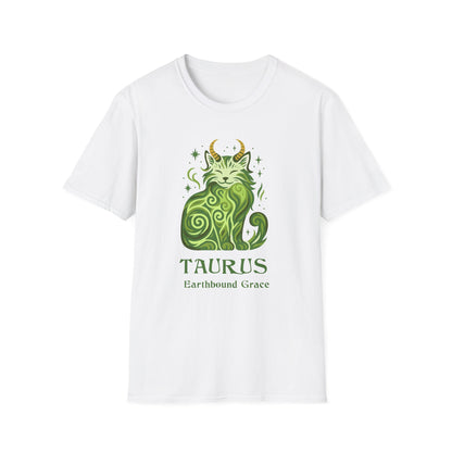 Taurus Zodiac Cat T-Shirt — Taurus Astrological Sign with Cat Graphic