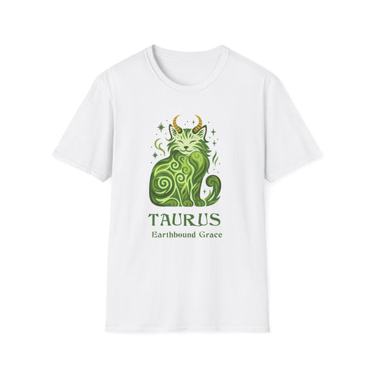 Taurus Zodiac Cat T-Shirt — Taurus Astrological Sign with Cat Graphic