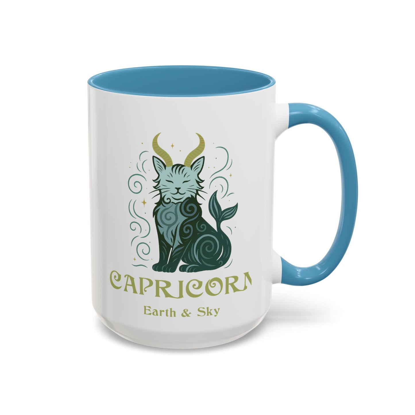Capricorn Zodiac Cat Mug - Color Pop | Astrological Sign Coffee Cup 11 or 15 oz