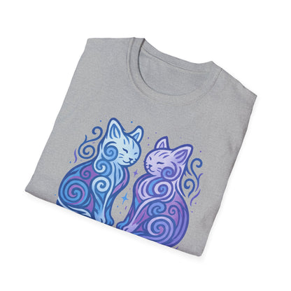 Gemini Zodiac Cat T-Shirt — Gemini Astrological Sign with Cat Graphic