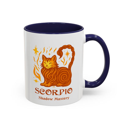 Scorpio Zodiac Cat Mug - Color Pop | Astrological Sign Coffee Mug 11 or 15 oz