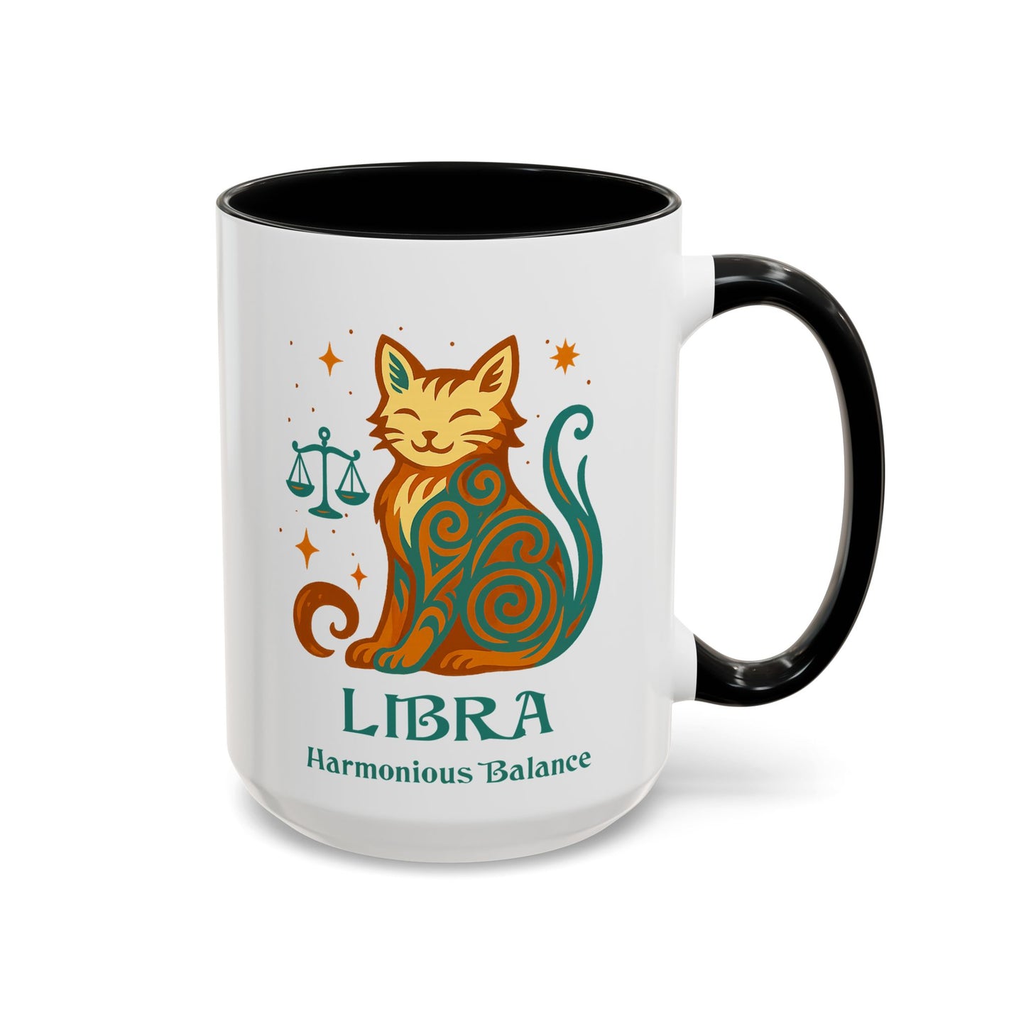 Libra Zodiac Cat Mug - Color Pop | Astrological Sign Coffee Cup 11 or 15 oz