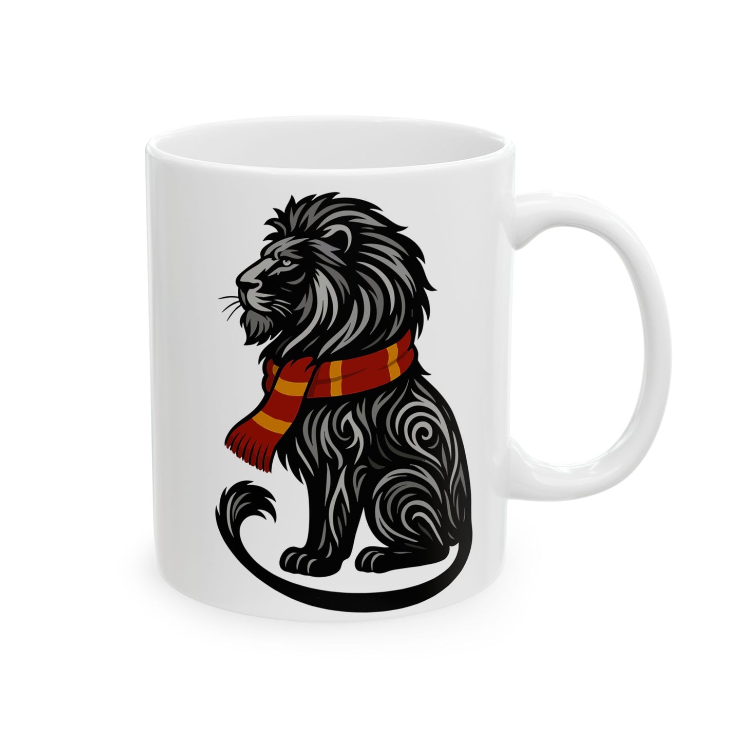 Gryffin-Lion House Mug | Wizard Coffee Cup 11 or 15 oz