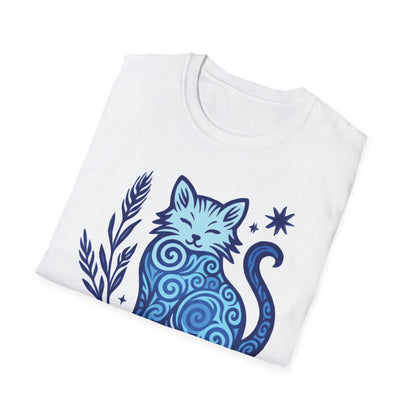 Virgo Zodiac Cat T-Shirt — Virgo Sign with Cat Graphic