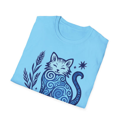 Virgo Zodiac Cat T-Shirt — Virgo Sign with Cat Graphic