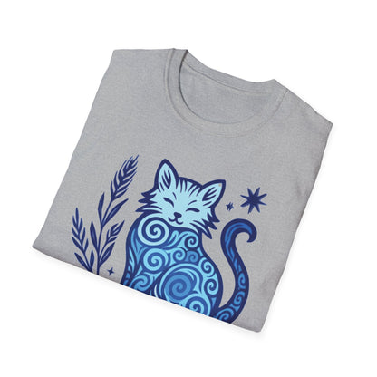 Virgo Zodiac Cat T-Shirt — Virgo Sign with Cat Graphic