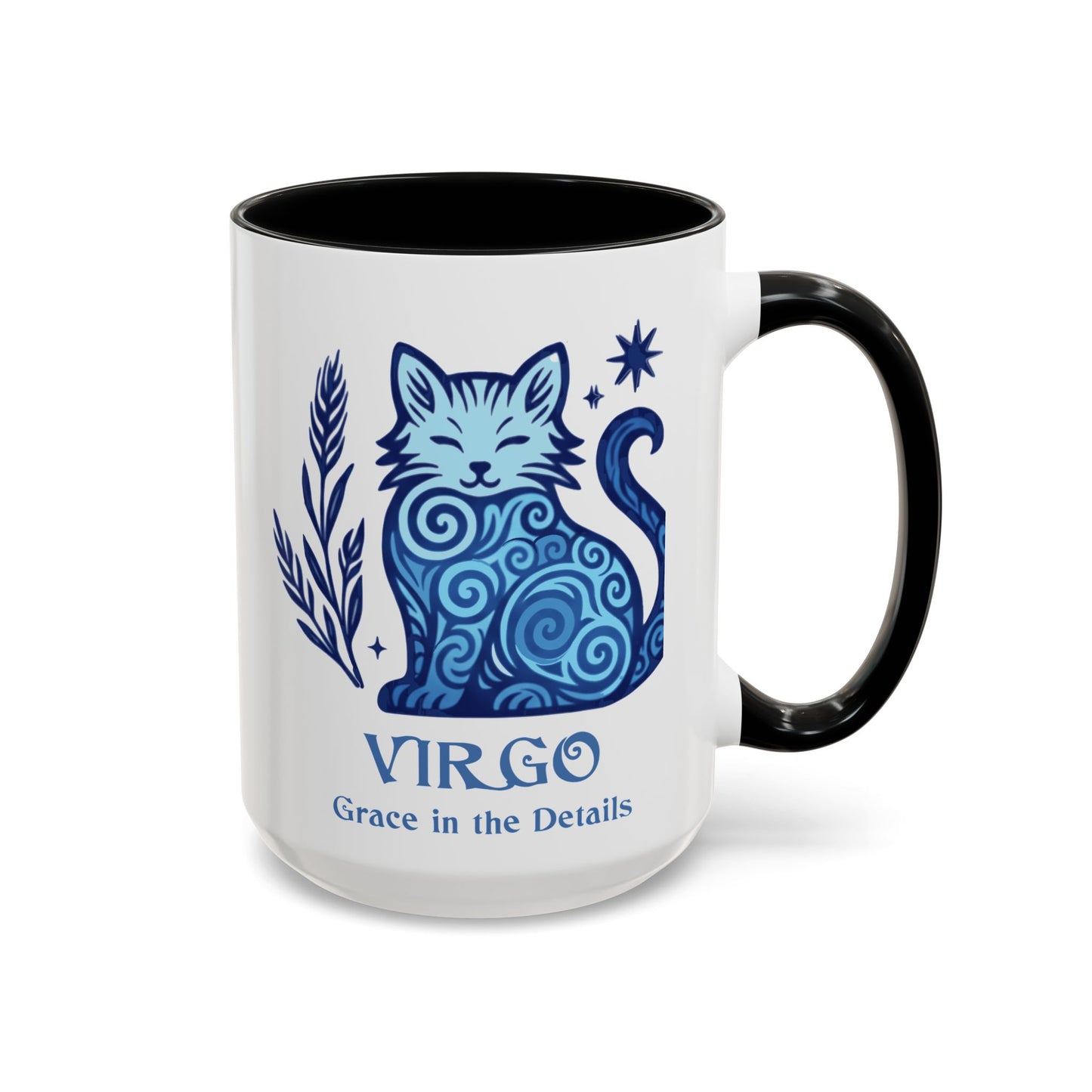 Virgo Zodiac Cat Mug - Color Pop | Astrological Sign Coffee Mug 11 or 15 oz