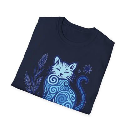 Virgo Zodiac Cat T-Shirt — Virgo Sign with Cat Graphic