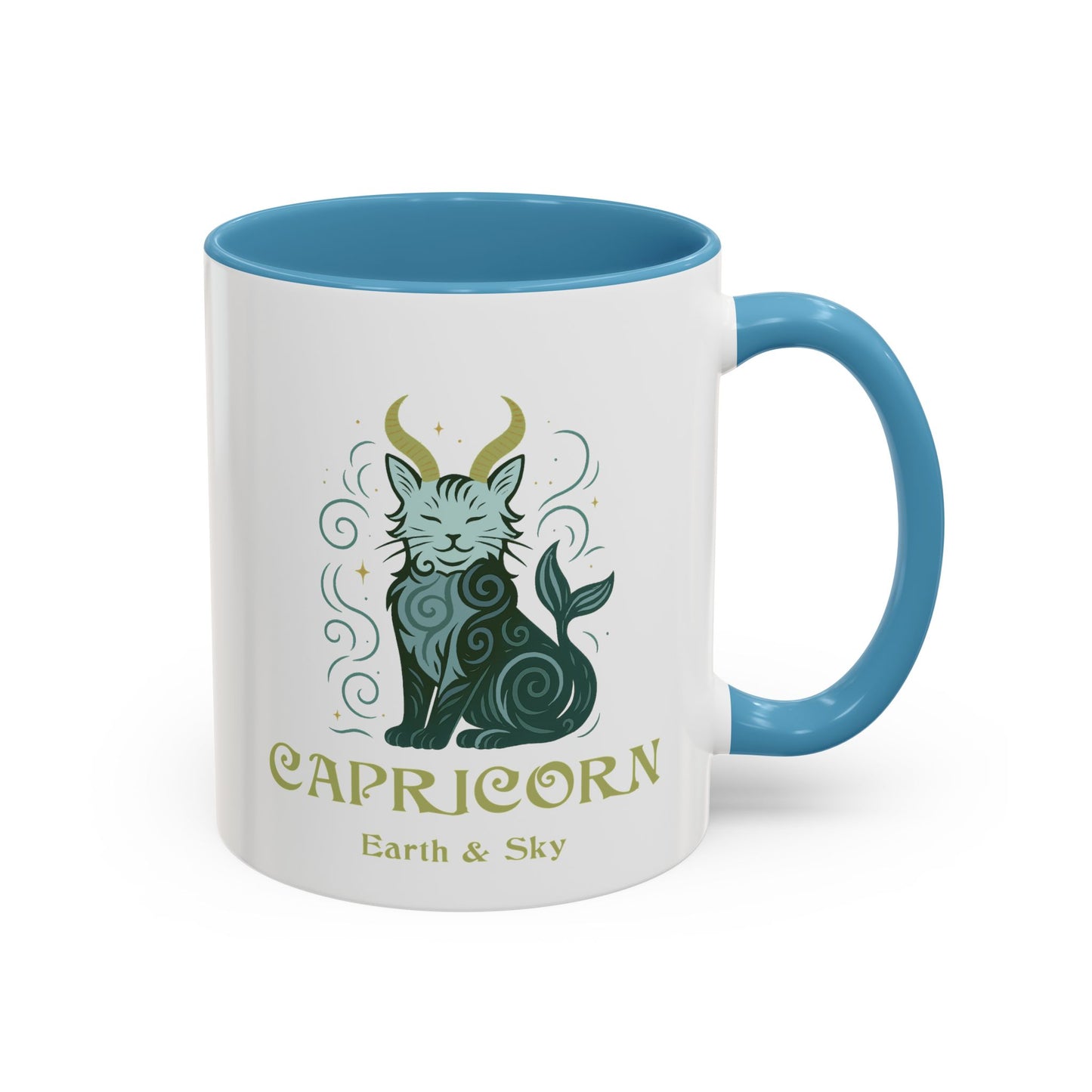 Capricorn Zodiac Cat Mug - Color Pop | Astrological Sign Coffee Cup 11 or 15 oz