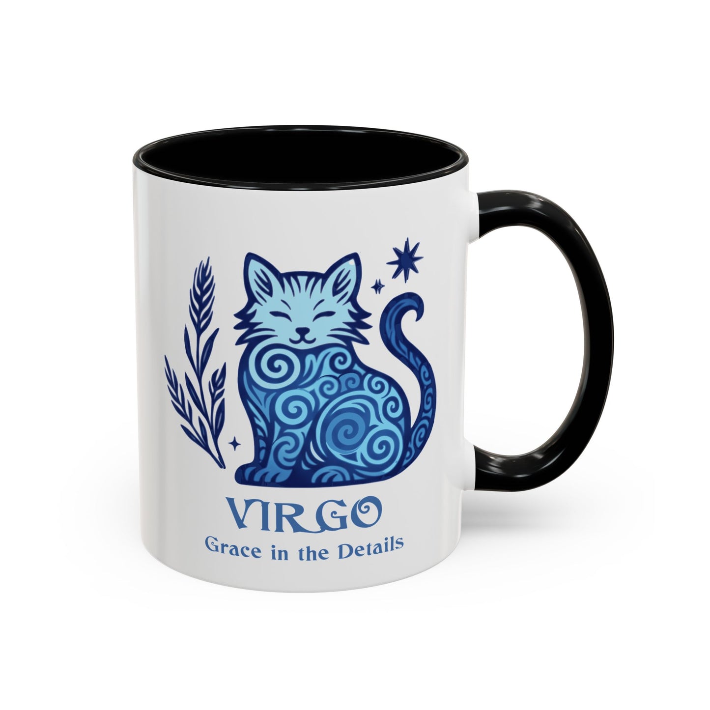 Virgo Zodiac Cat Mug - Color Pop | Astrological Sign Coffee Mug 11 or 15 oz