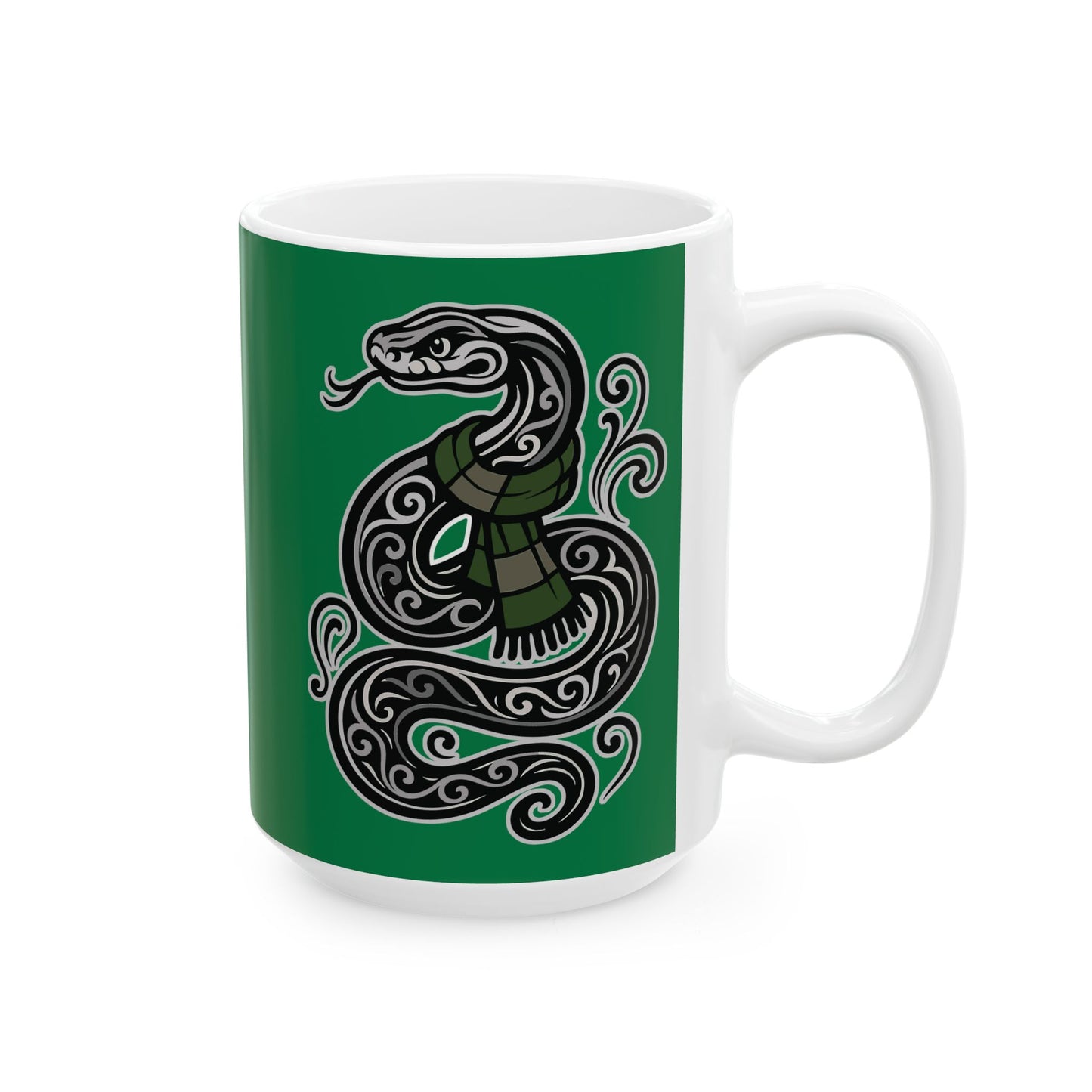 Slyther Serpent House Mug - Green | Wizard Coffee Cup 11 or 15 oz