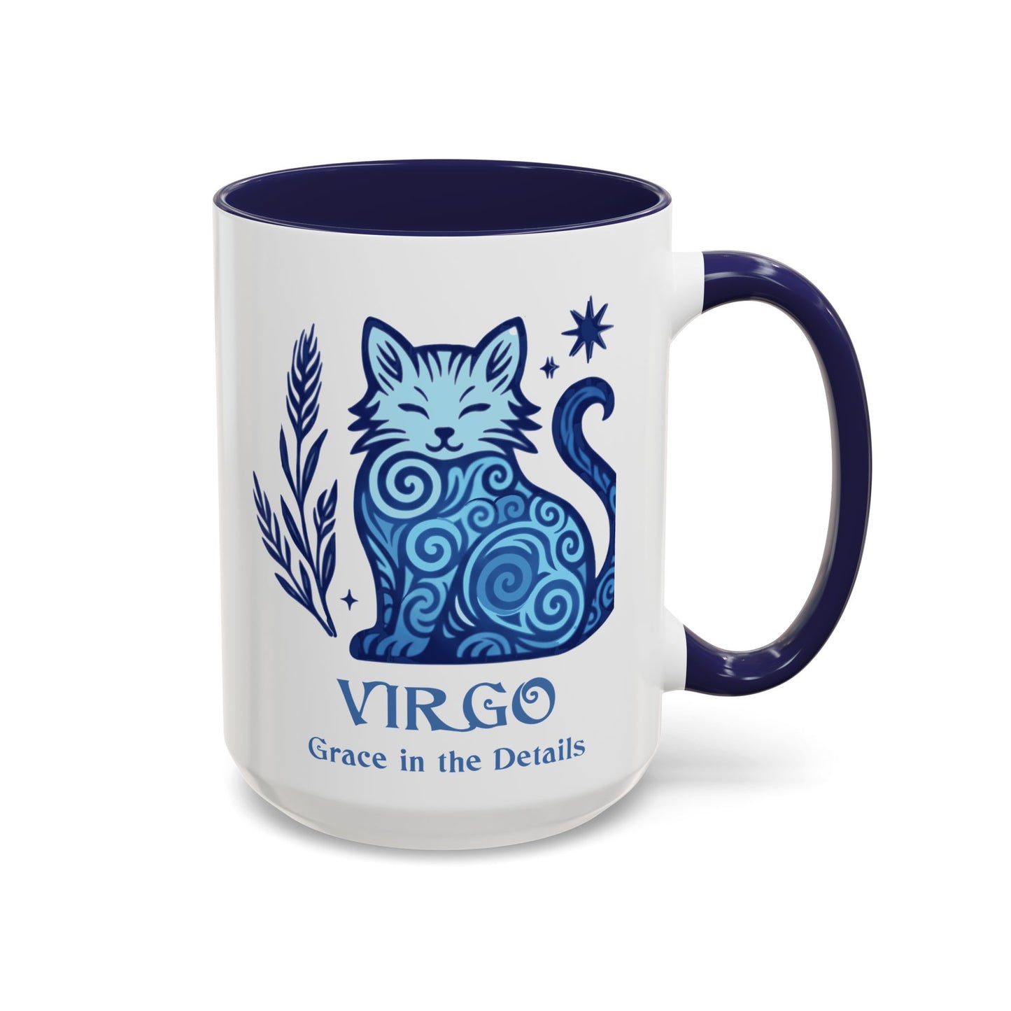 Virgo Zodiac Cat Mug - Color Pop | Astrological Sign Coffee Mug 11 or 15 oz