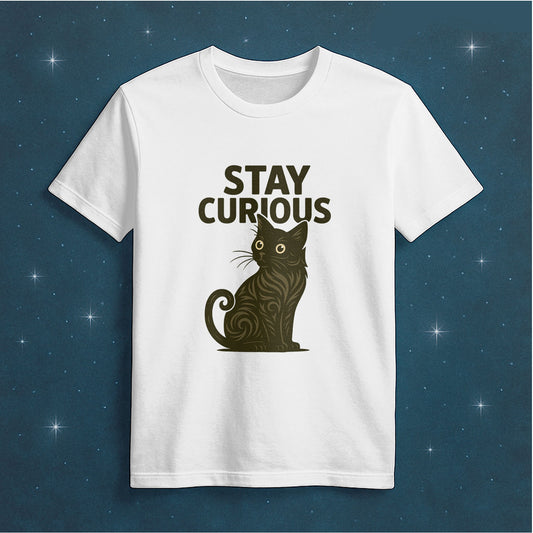 Stay Curious Cat Tee