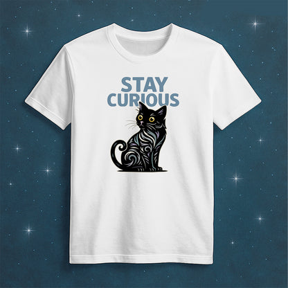 Stay Curious Cat T-Shirt