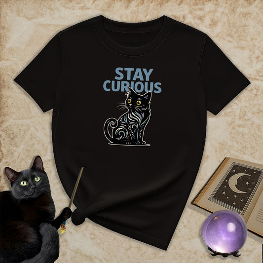 Stay Curious Cat T-Shirt