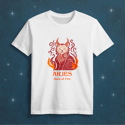 Virgo Zodiac Cat T-Shirt — Virgo Astrological Sign with Cat Graphic