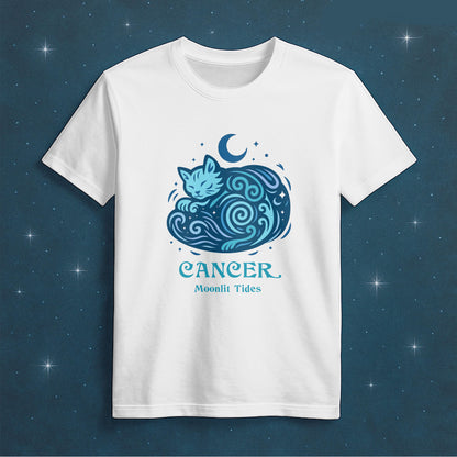 Virgo Zodiac Cat T-Shirt — Virgo Astrological Sign with Cat Graphic