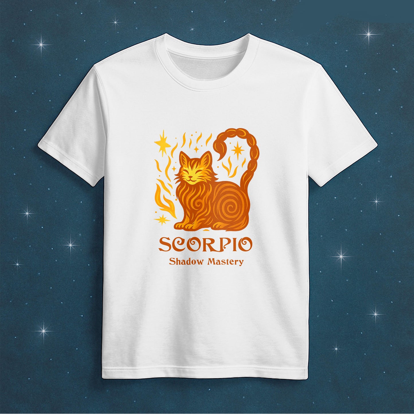 Virgo Zodiac Cat T-Shirt — Virgo Astrological Sign with Cat Graphic