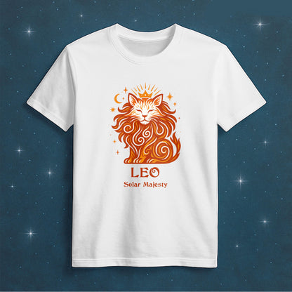 Virgo Zodiac Cat T-Shirt — Virgo Astrological Sign with Cat Graphic