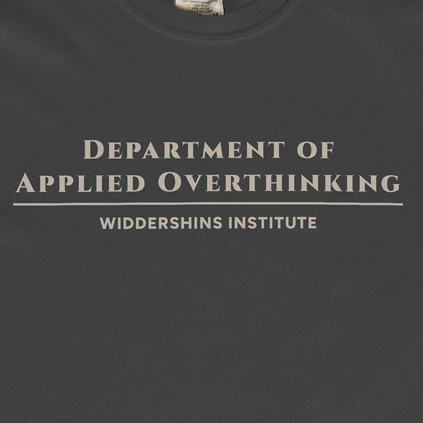 Department of Applied Overthinking