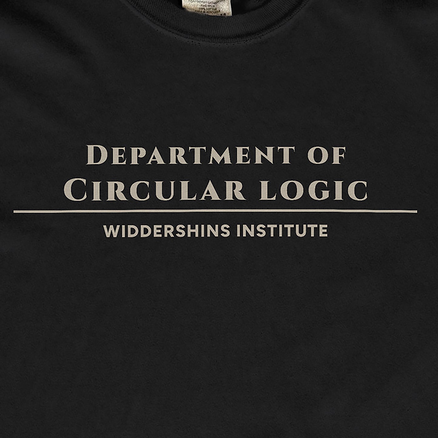 Department of Circular Logic