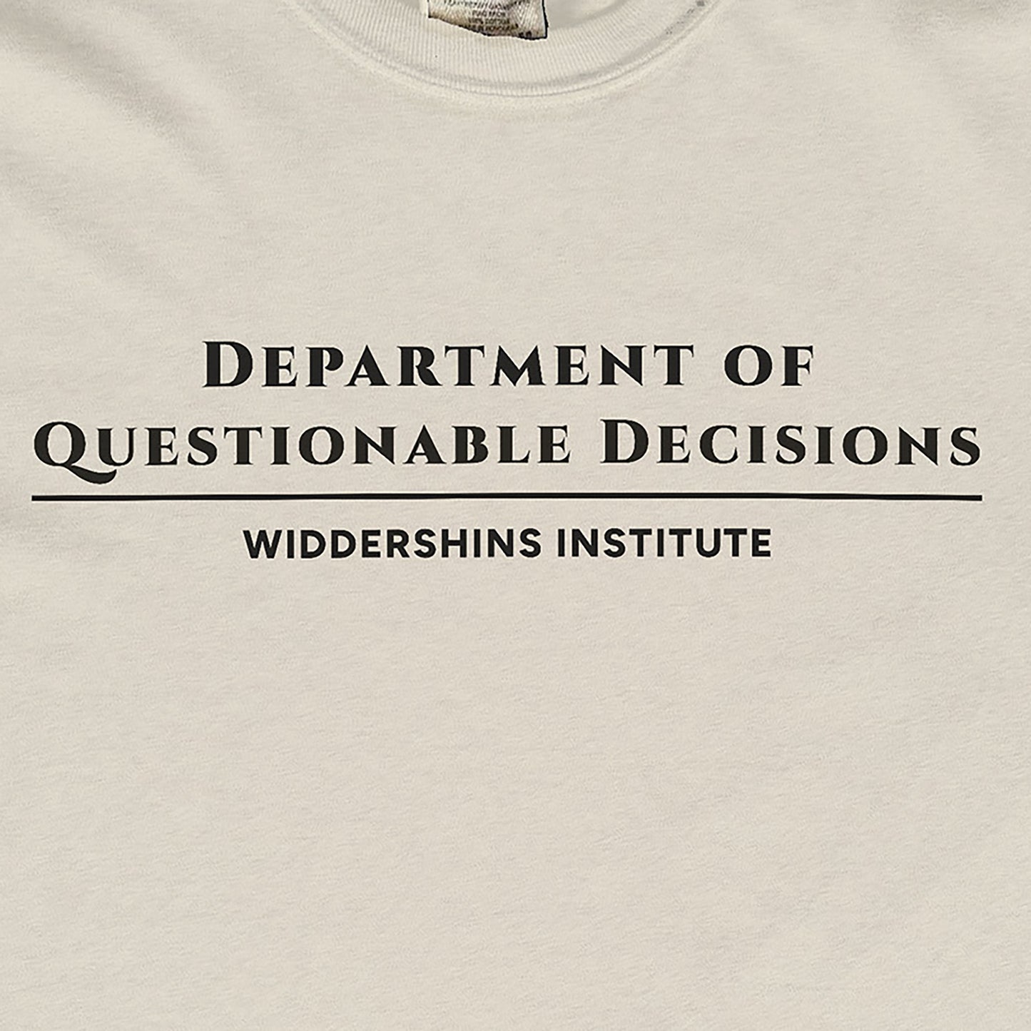 Department of Questionable Decisions