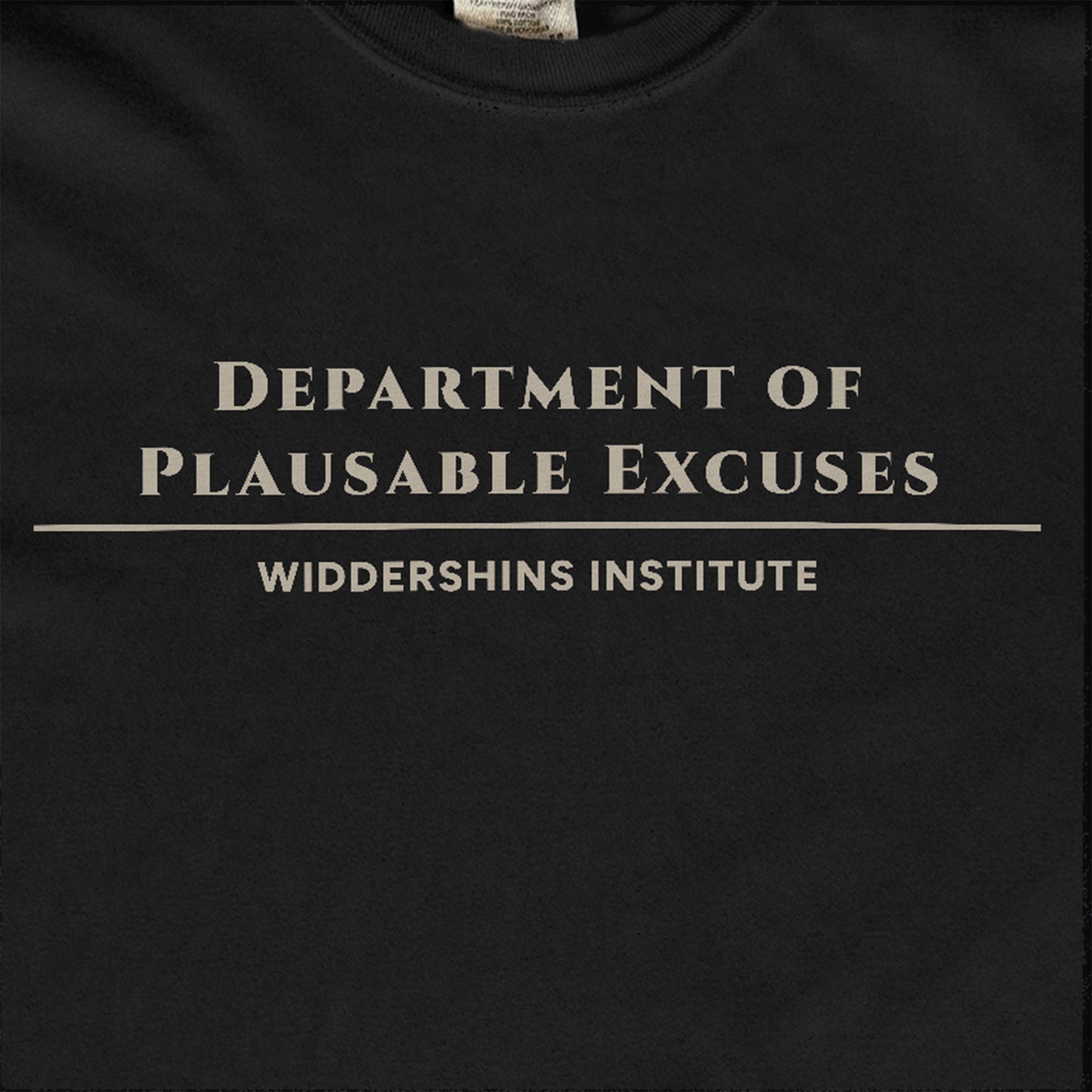 Department of Plausible Excuses
