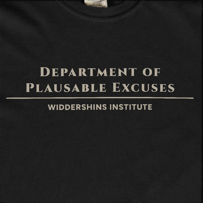 Department of Plausible Excuses