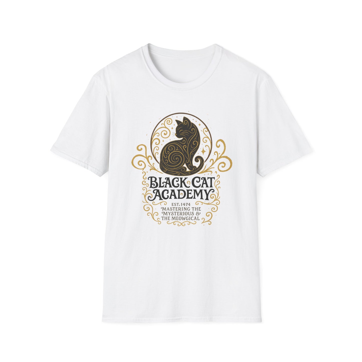 Black Cat Academy Ornate T-Shirt