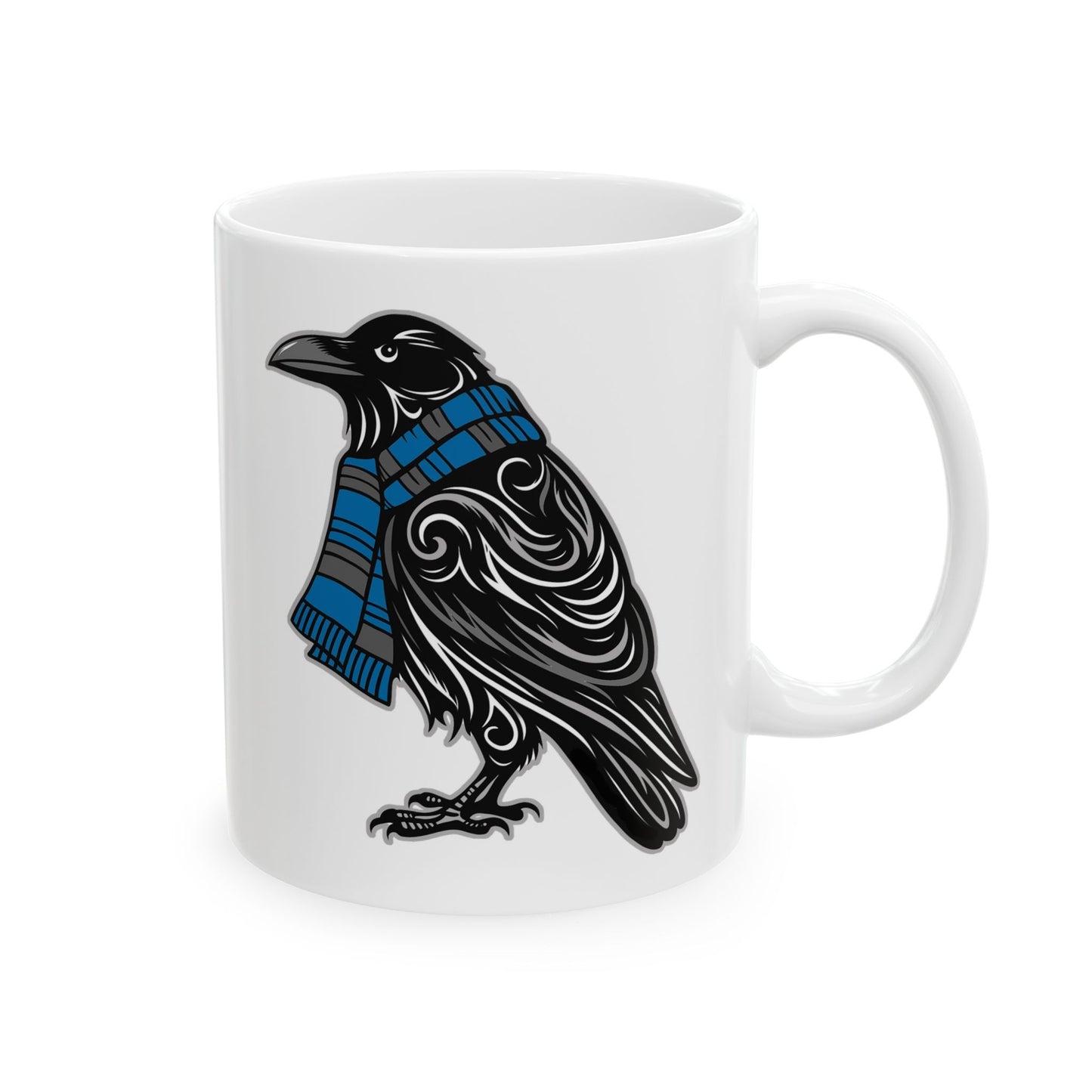Raven House Mug - White | Wizard Coffee Cup 11 or 15 oz