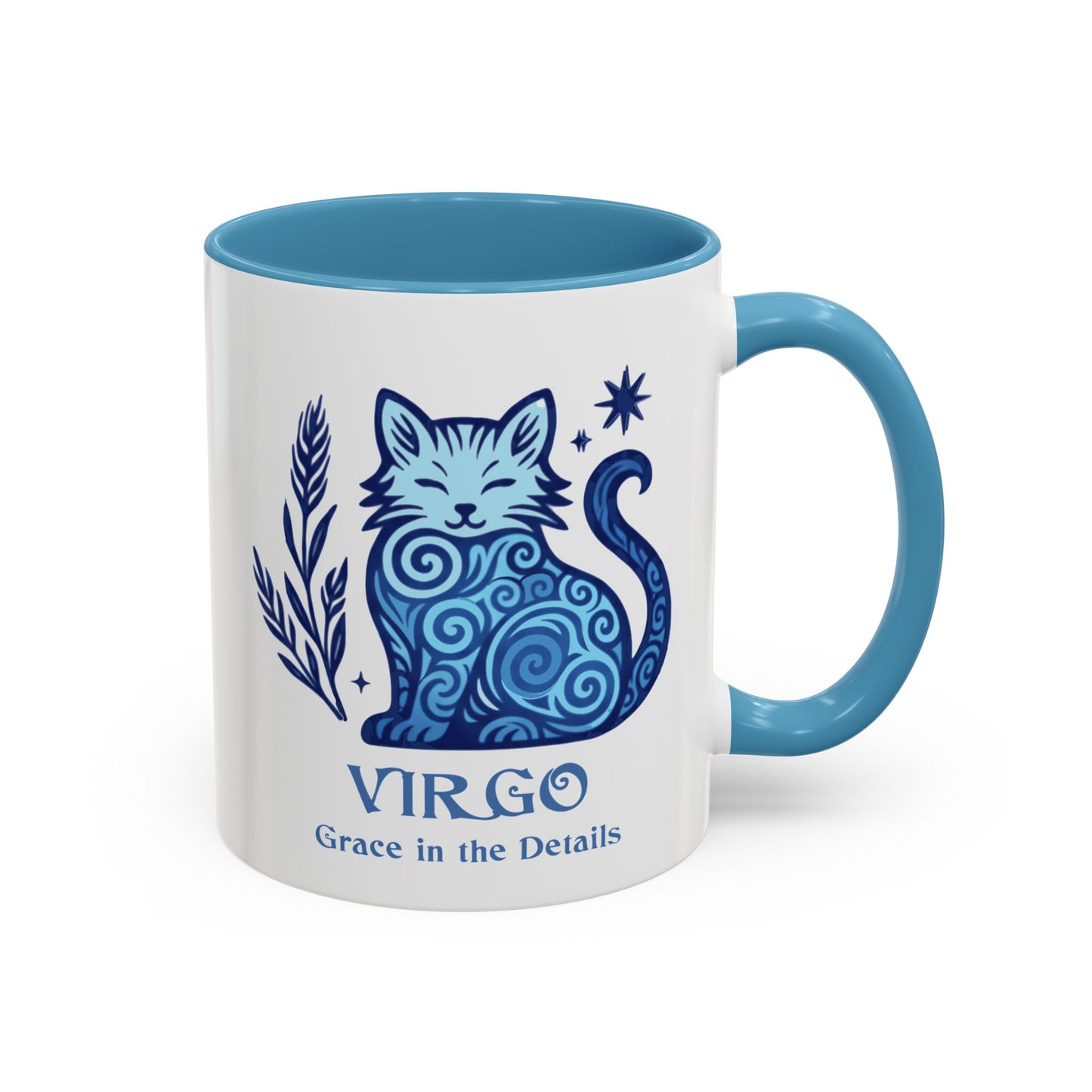 Virgo Zodiac Cat Mug - Color Pop | Astrological Sign Coffee Mug 11 or 15 oz