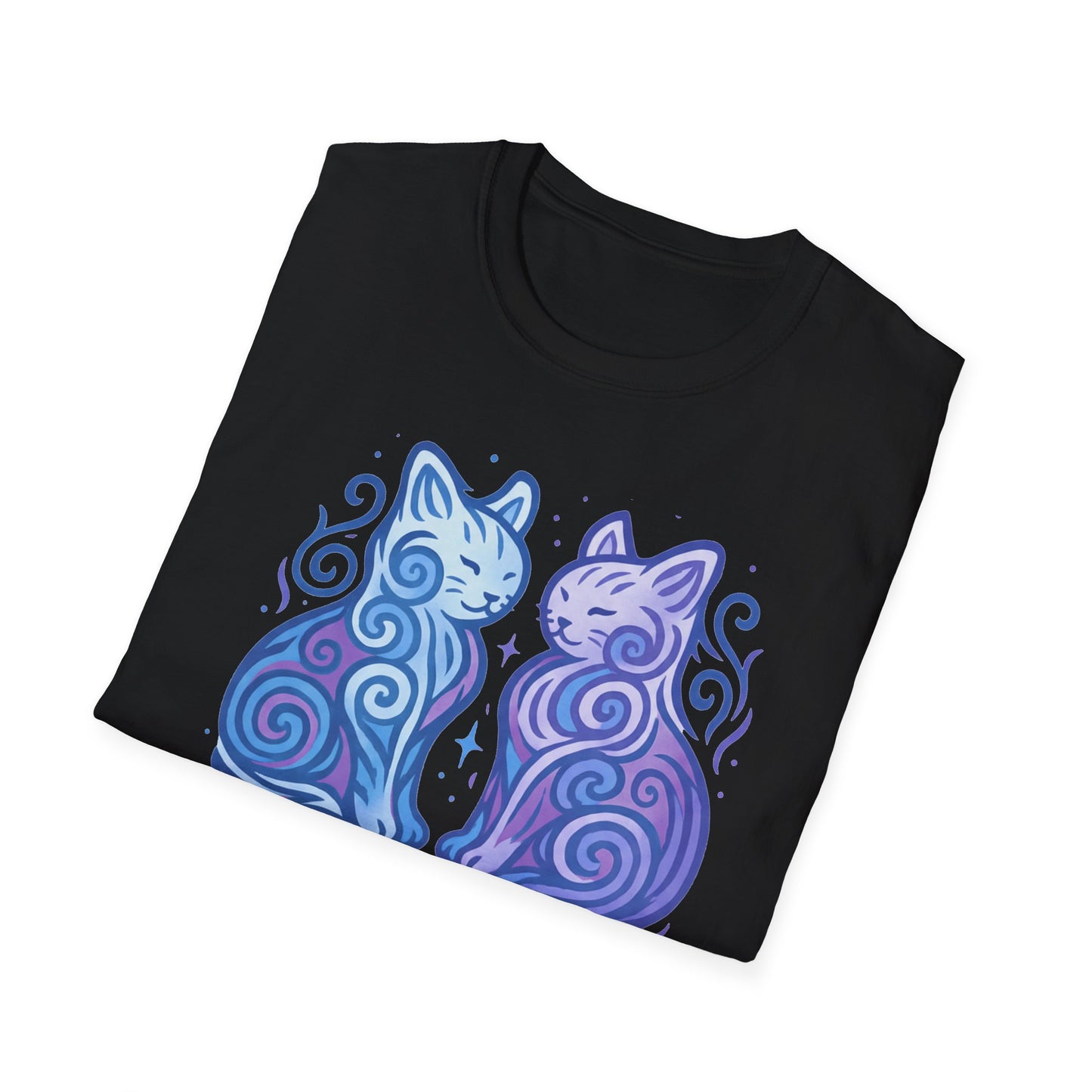 Gemini Zodiac Cat T-Shirt — Gemini Astrological Sign with Cat Graphic