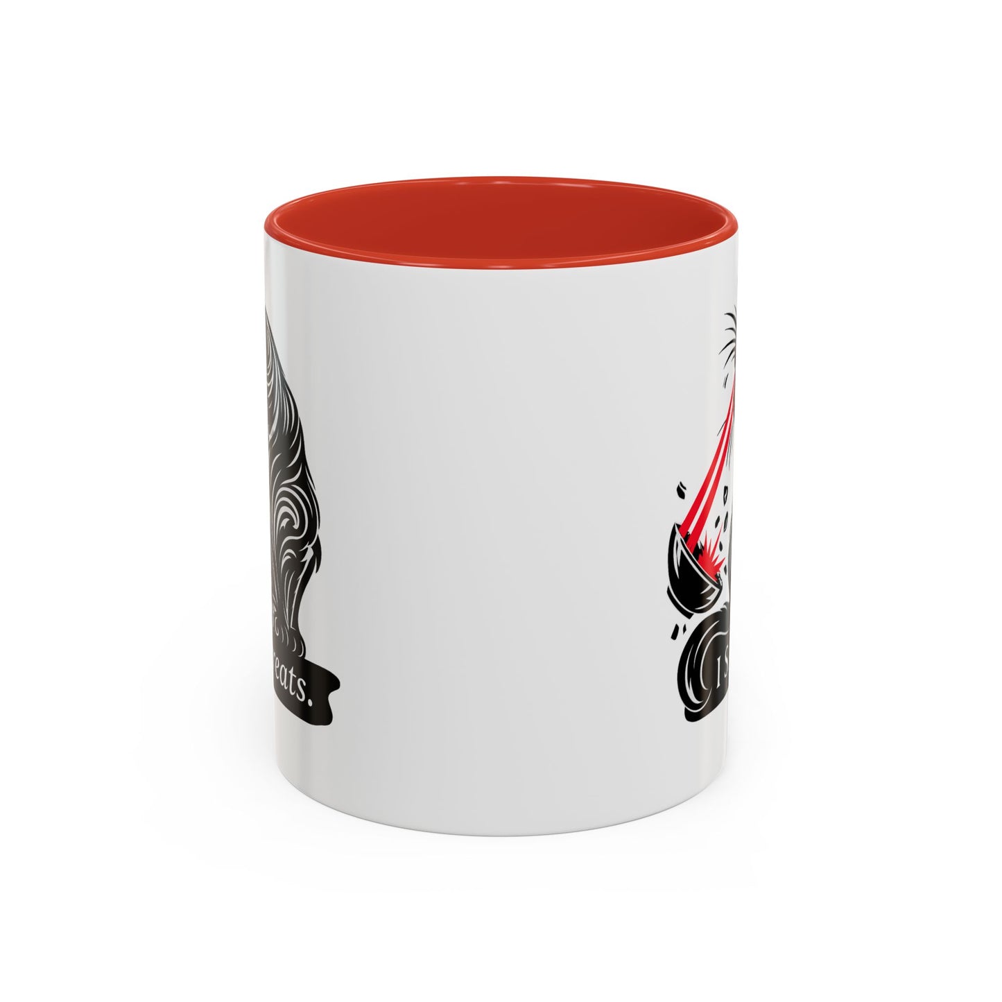 I Said TREATS Cat Laser Eye Mug | Funny Coffee Cup 11 and 15 oz