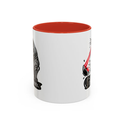 I Said TREATS Cat Laser Eye Mug | Funny Coffee Cup 11 and 15 oz