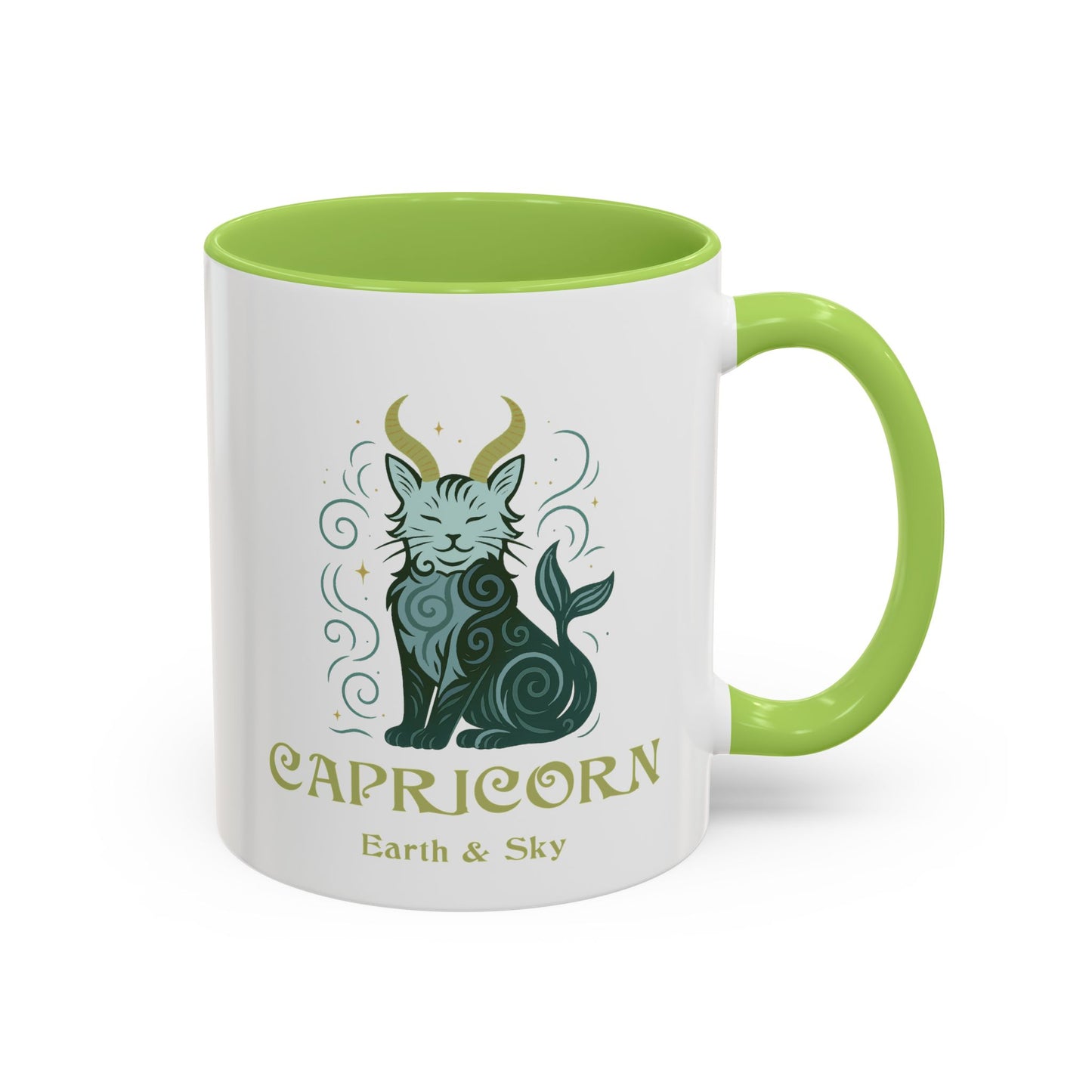 Capricorn Zodiac Cat Mug - Color Pop | Astrological Sign Coffee Cup 11 or 15 oz