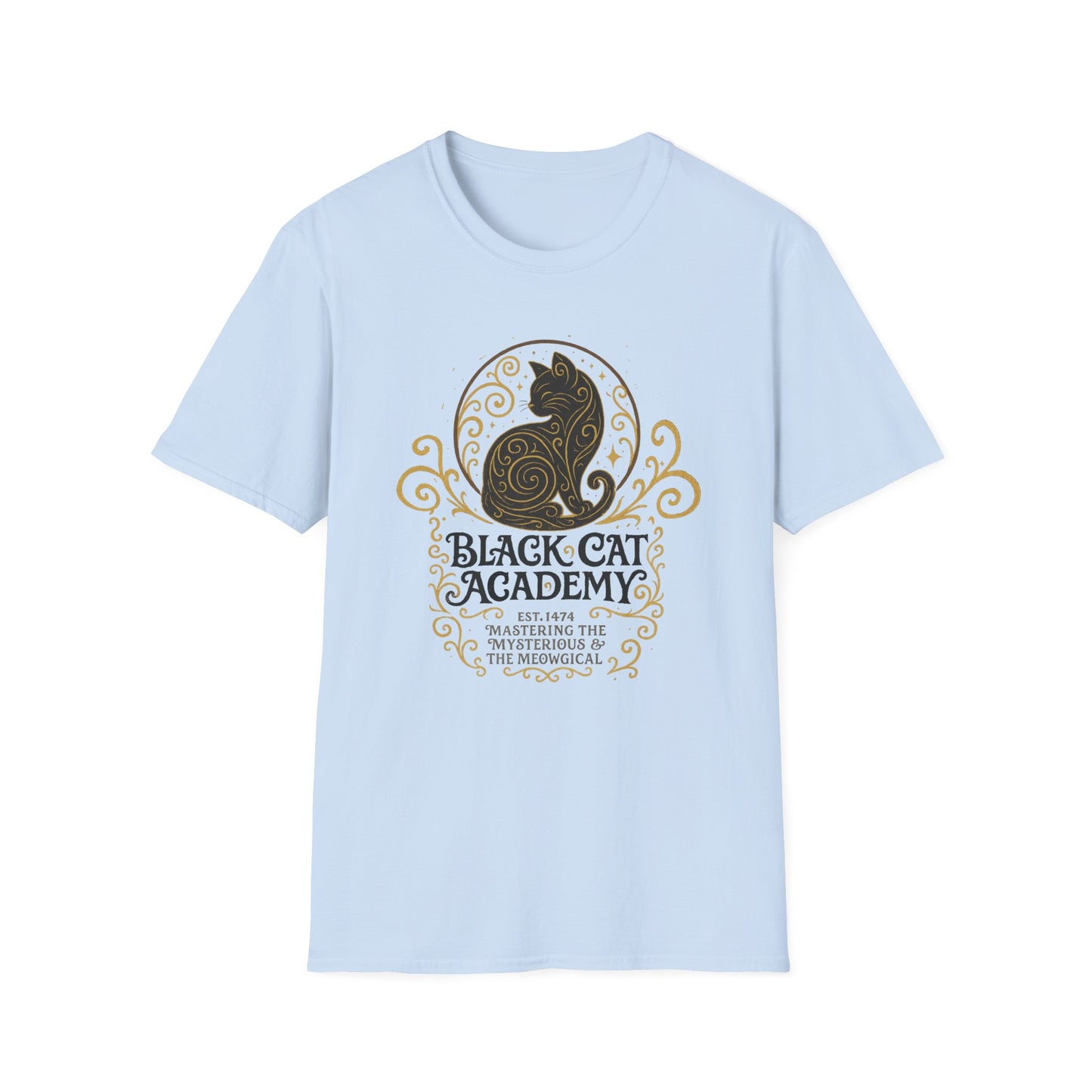 Black Cat Academy Ornate T-Shirt
