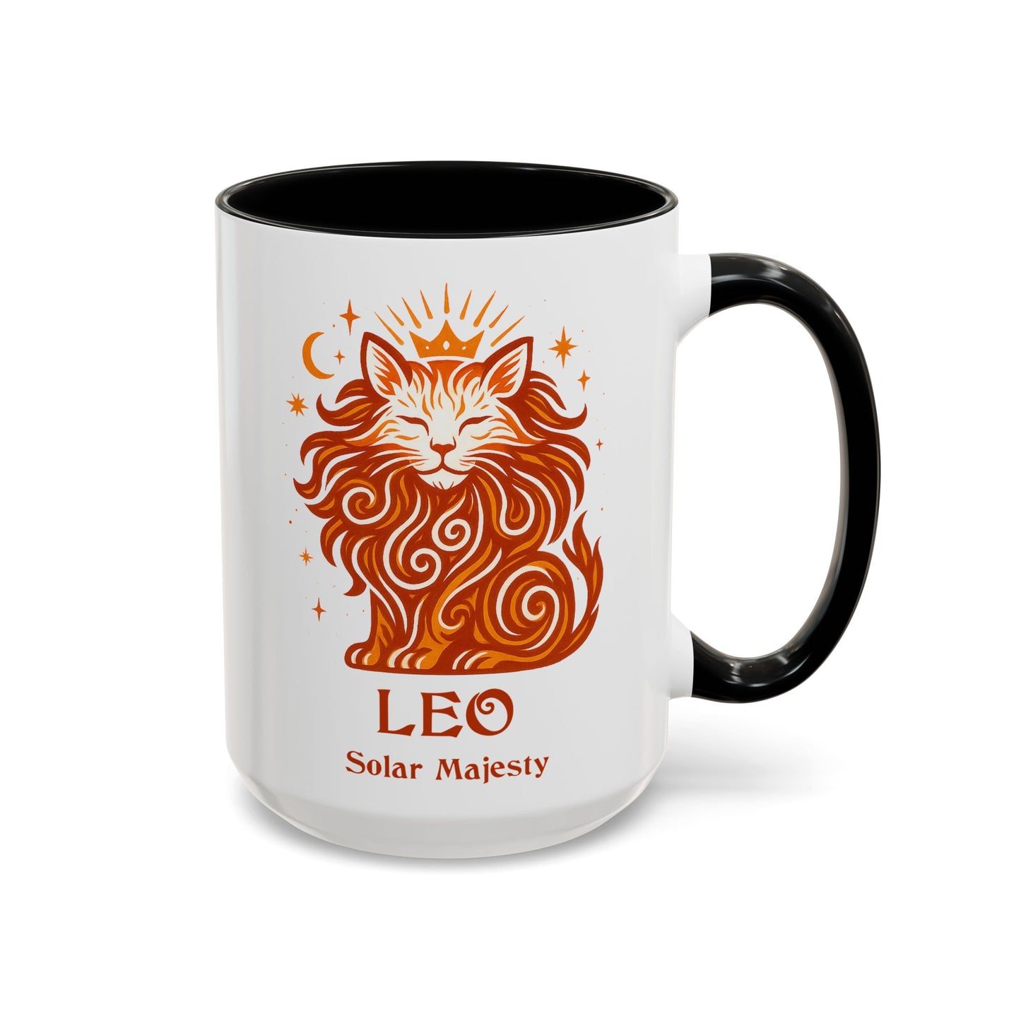 Leo Zodiac Cat Mug - Color Pop | Astrological Sign Coffee Cup 11 or 15 oz