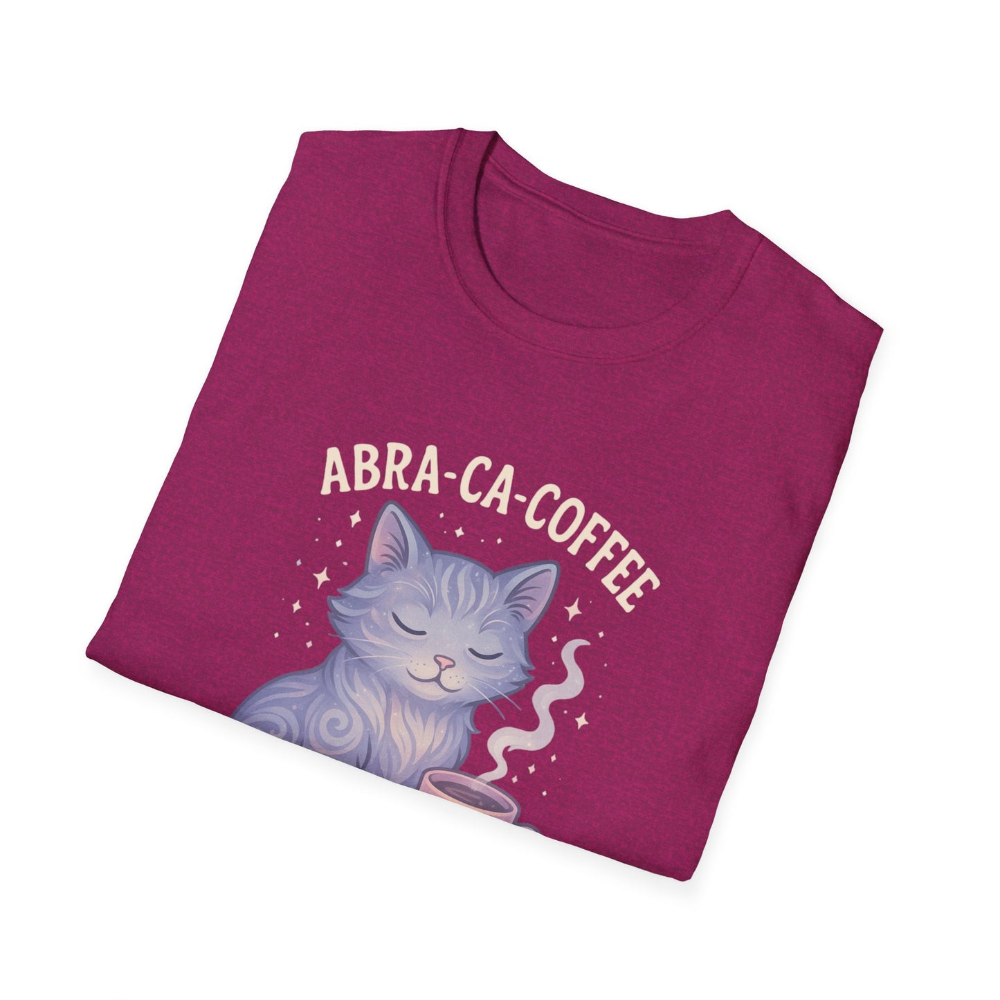 Abra-ca-coffee First T-Shirt | Cute Cat Tee, Pet Lover Gift, Animal Lover Shirt, Coffee Lover Gift